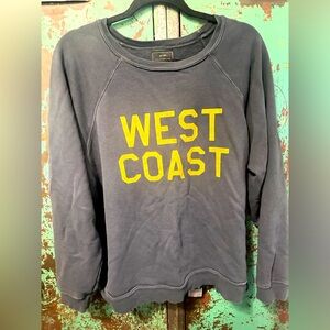 Los Angeles Retro brand WEST COAST crew neck sweatshirt